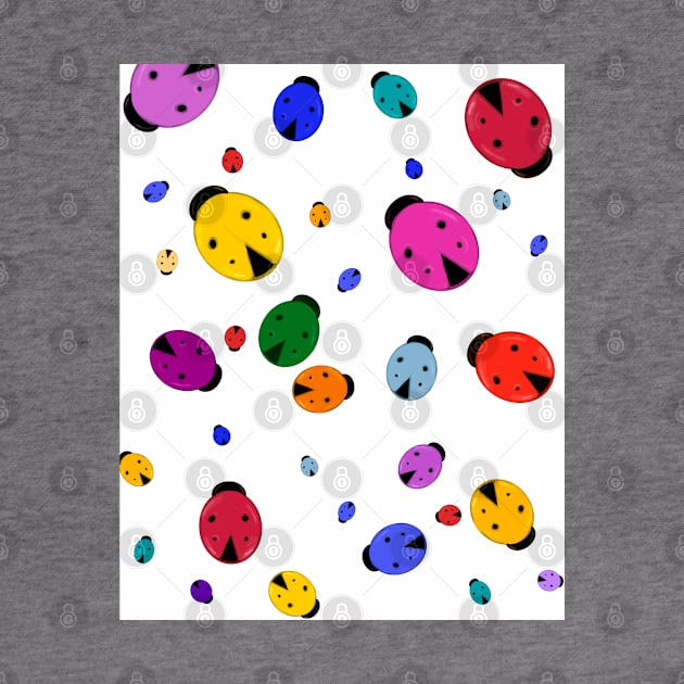 Fun bright ladybug pattern by kuallidesigns